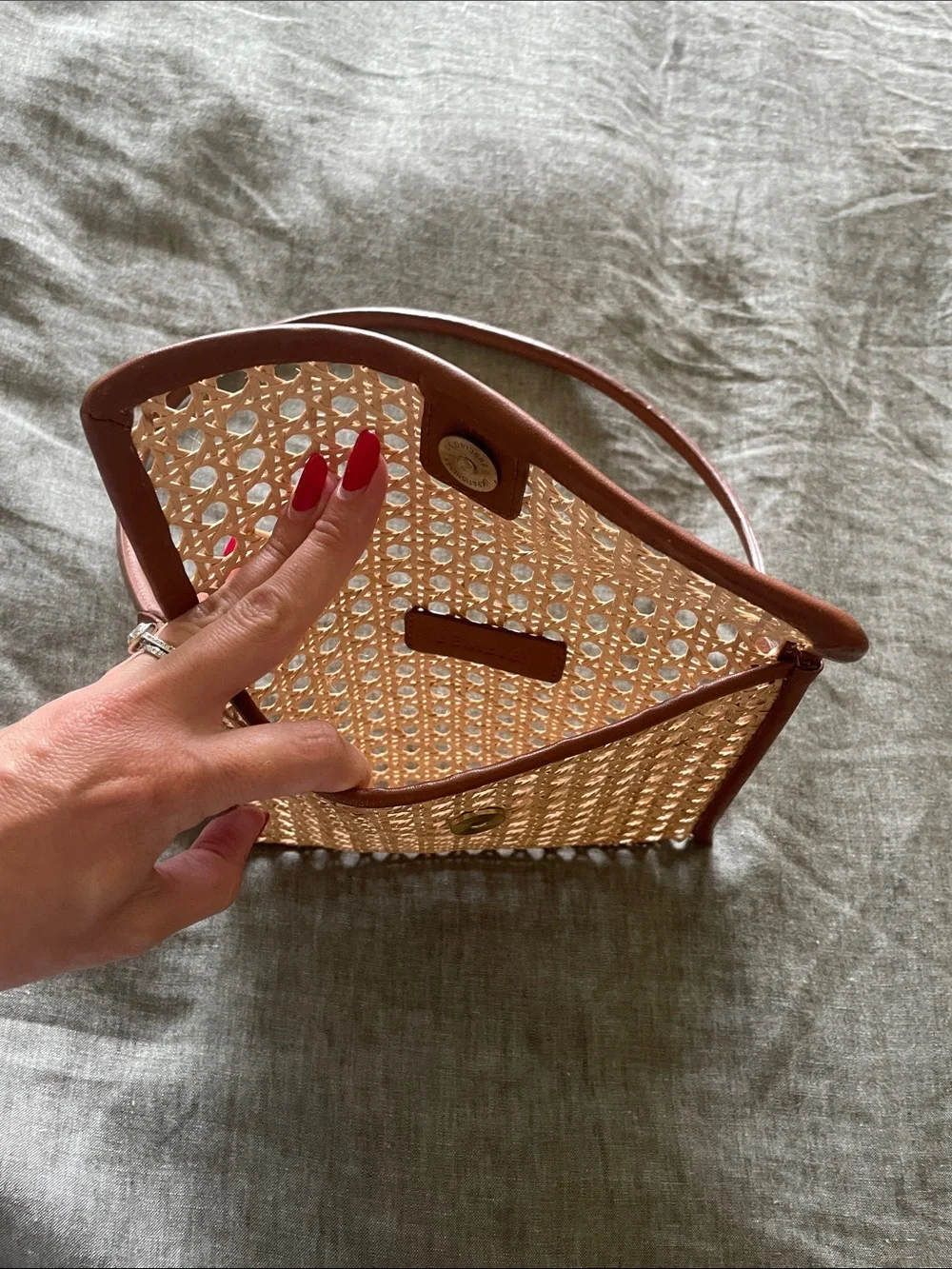 Rose Gold Crystal Envelope Clutch